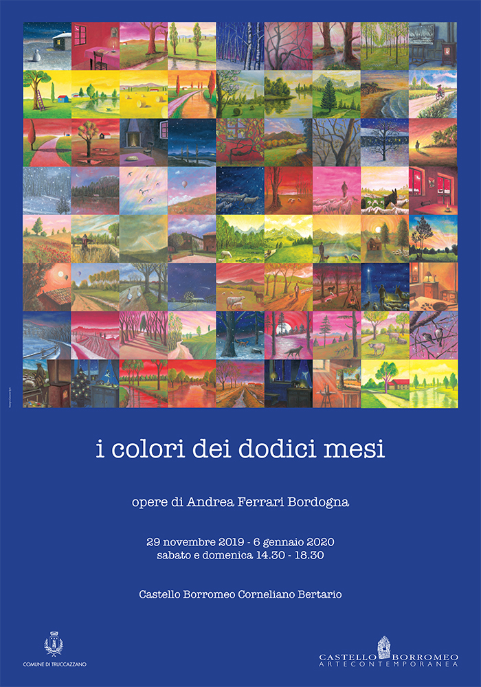 Invito mostra i colori dei 12 mesi